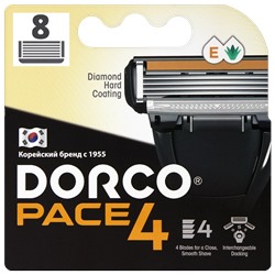 Кассеты для бритвы DORCO PACE-4 (8 шт.), FRA1080