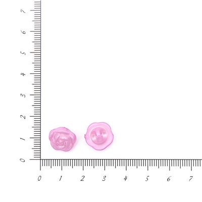Пуговицы блузочн.Розочка перламутр 13мм на ножке AS137 12шт (сиреневый)