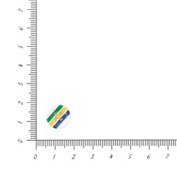 Пуговицы Рубашка 13мм 4 прокола L025-3 12шт (белый/синий/желтый/зеленый)