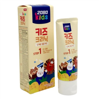 Dental Clinic 2080 Зубная паста для детей без фтора / Kids Clinic 1 Step Toothpaste Pineapple Scent (0-2 лет), 80 г