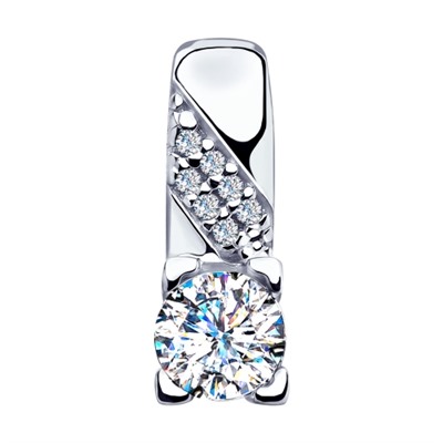 Подвеска из серебра со Swarovski Zirconia, 89030045