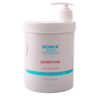 Domix Green Professional Шампунь для волос бессульфатный, 1000 мл