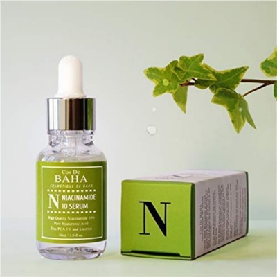 Cos De BAHA Противовоспалительная сыворотка для жирной кожи / N Niacinamide 10 Serum, 30 мл