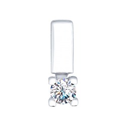 Подвеска из серебра со Swarovski Zirconia, 89030017