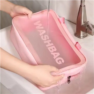 Kristaller Косметичка Washbag rectangular big, розовый