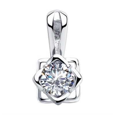 Подвеска из серебра со Swarovski Zirconia, 89030056