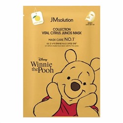 JMsolution Маска тканевая с экстрактом юдзу и прополисом / Disney Collection Vital Citrus Junos Mask, 30 мл