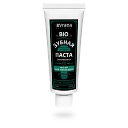 Зубная паста био супермятная «Hard mint & black charcoal & papain», с углем и папаином, 75 мл