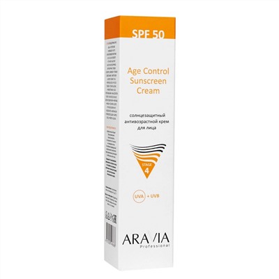 Aravia Cолнцезащитный антивозрастной крем для лица / Age Control Sunscreen Cream SPF 50, 100 мл