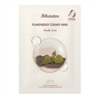 Jmsolution Тканевая маска для сияния кожи с семенами периллы / Plansynergy Creamy Mask Perilla Seeds, 30 мл