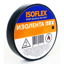 Изолента ПВХ ISOFLEX 15/10 чёрная