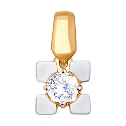 Подвеска из золота со Swarovski Zirconia, 81030077