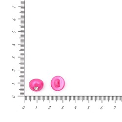 Пуговицы блузочн. со стразой 12мм на ножке 12шт (малиновый)