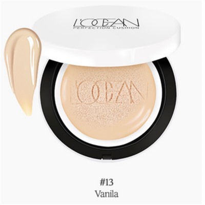 L’ocean Тональный кушон для лица / Perfection Cushion Pact SPF50 PA+++ #13, Vanila, 25 г