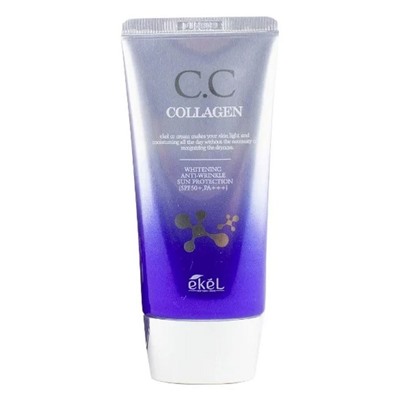 Ekel CC крем для лица с коллагеном / CC Cream Collagen SPF 50+ PA+++, 50 мл