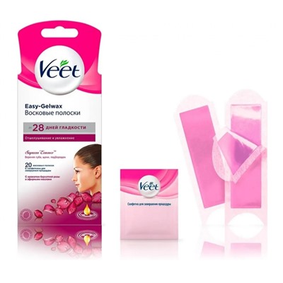 Восковые полоски Veet д/депиляц.100