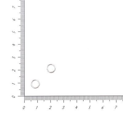 Кольцо для бижутерии 0.9х7мм 200шт никель