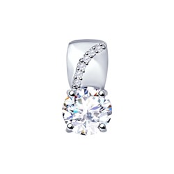 Подвеска из серебра со Swarovski Zirconia, 89030033