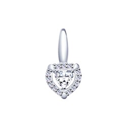 Подвеска из серебра со Swarovski Zirconia, 89030037