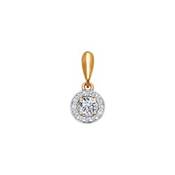 Подвеска из золота со swarovski zirconia, 81030031