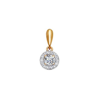 Подвеска из золота со swarovski zirconia, 81030031