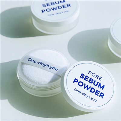 One-day's You Себорегулирующая пудра для лица с матирующим эффектом / Pore Sebum Powder, белый, 4 г