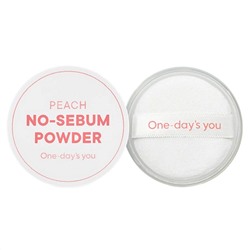 One-day's You Себорегулирующая пудра для лица с матирующим эффектом / Peach No-sebum Powder, персиковый, 4 г