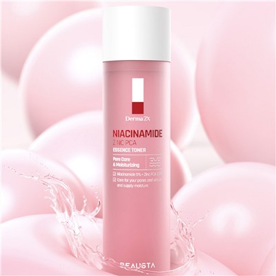 Beausta Тонер для лица с ниацинамидом и цинком / Derma2X Niacinamide Zinc PCA Toner, 200 мл