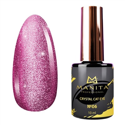 Manita Professional Гель-лак для ногтей с эффектом кошачьего глаза / Crystal Cat Eye №06, 10 мл