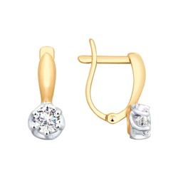 Серьги из золота со Swarovski Zirconia, 81020362