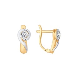 Серьги из золота со Swarovski Zirconia, 81020208