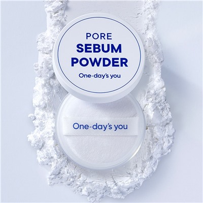 One-day's You Себорегулирующая пудра для лица с матирующим эффектом / Pore Sebum Powder, белый, 4 г