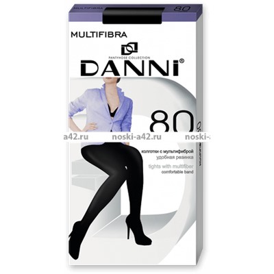 DANNI колготки Multifibra 80 Den (микрофибра) черные