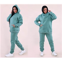 Костюм женский начес oversize 399-6 олива