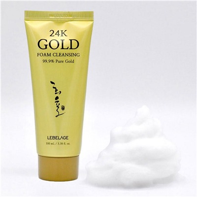 Lebelage Пенка для умывания с 24-каратным золотом / 24k Gold Foam Cleansing, 100 мл