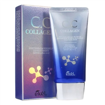 Ekel CC крем для лица с коллагеном / CC Cream Collagen SPF 50+ PA+++, 50 мл