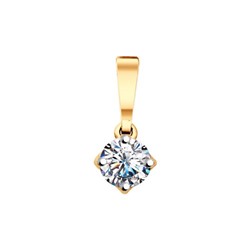 Подвеска из серебра со Swarovski Zirconia, 89030026