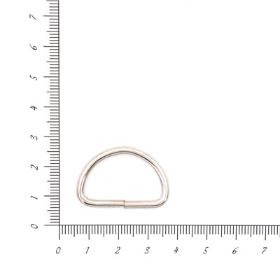 Полукольцо 25мм 20шт никель