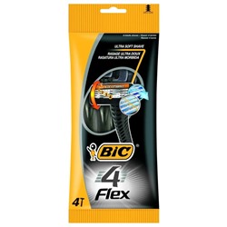 Bic Flex4 однор.станки 4шт в пакете