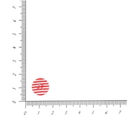 Пуговицы Рубашка 13мм 4 прокола L026-3 12шт (белый/красный)