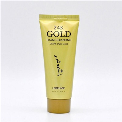 Lebelage Пенка для умывания с 24-каратным золотом / 24k Gold Foam Cleansing, 100 мл