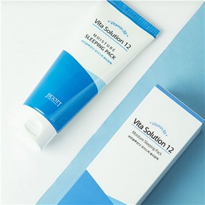 Jigott Увлажняющая ночная маска для лица / Vita Solution 12 Moisture Sleeping Pack, 180 мл