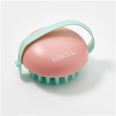 Masil Массажная щётка для головы / Head Cleaning Massage Brush, розовый