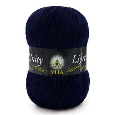 Unity Light 6002 48%шерсть,  52%акрил 100г/200м (Германия),  т.синий