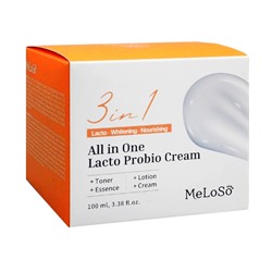 Dr.MeLoSo Крем для лица с лактобактериями и пробиотиками / All in One Lacto Probio Cream, 100 мл