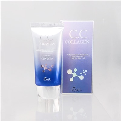 Ekel CC крем для лица с коллагеном / CC Cream Collagen SPF 50+ PA+++, 50 мл