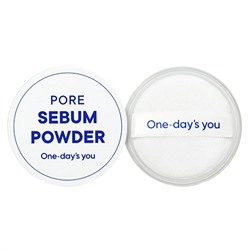 One-day's You Себорегулирующая пудра для лица с матирующим эффектом / Pore Sebum Powder, белый, 4 г