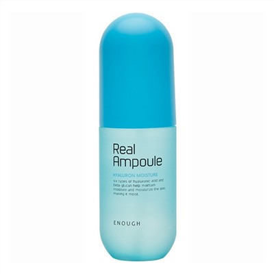 Enough Сыворотка для лица с гиалуроновой кислотой и бета-глюканом / Real Hyaluron Moisture Ampoule, 200 мл