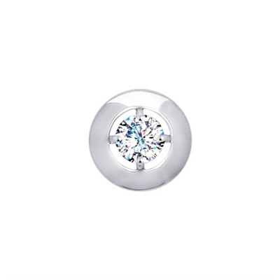 Подвеска из белого золота со Swarovski Zirconia, 81030066