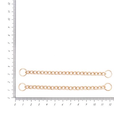 Вешалка-цепочка 110мм 20шт золото